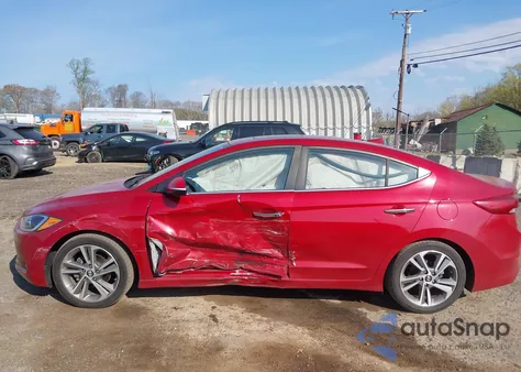 2017 Hyundai Elantra Limited z USA, uszkodzony, nr VIN KMHD84LF5HU067047